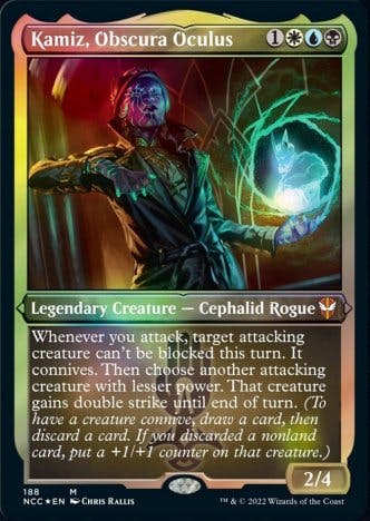 Kamiz, Obscura Oculus is the new Esper / Obscura commander with the new Connive mechanic.